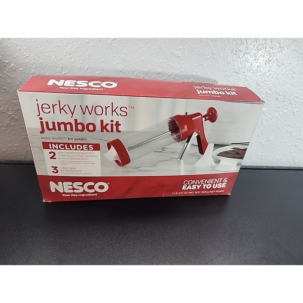 Nesco BJX-5, Jerky Works Jumbo Kit, Red  New